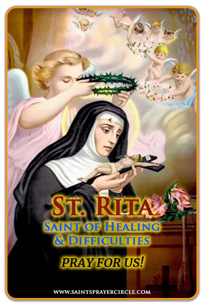 Saint Rita Urgent Care in Times of Need St. Benedict Prayer Wall of