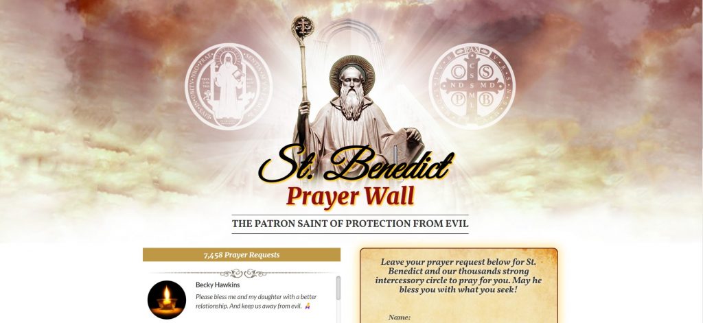 St. Benedict Prayer Wall