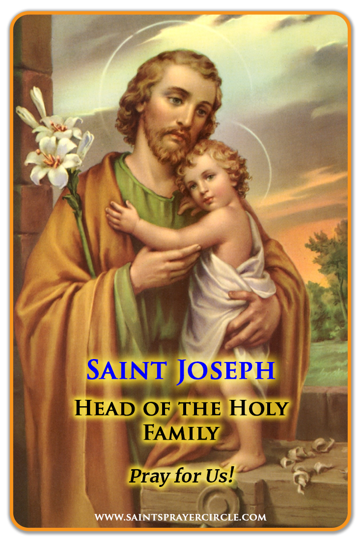 Saint Joseph Father of Jesus, head of the holy family