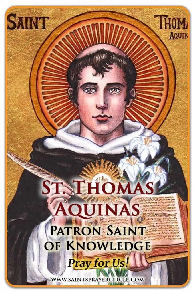 St. Thomas Aquinas - Study His Ways, and Acquire Knowledge That Will ...