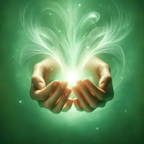 healing hands green