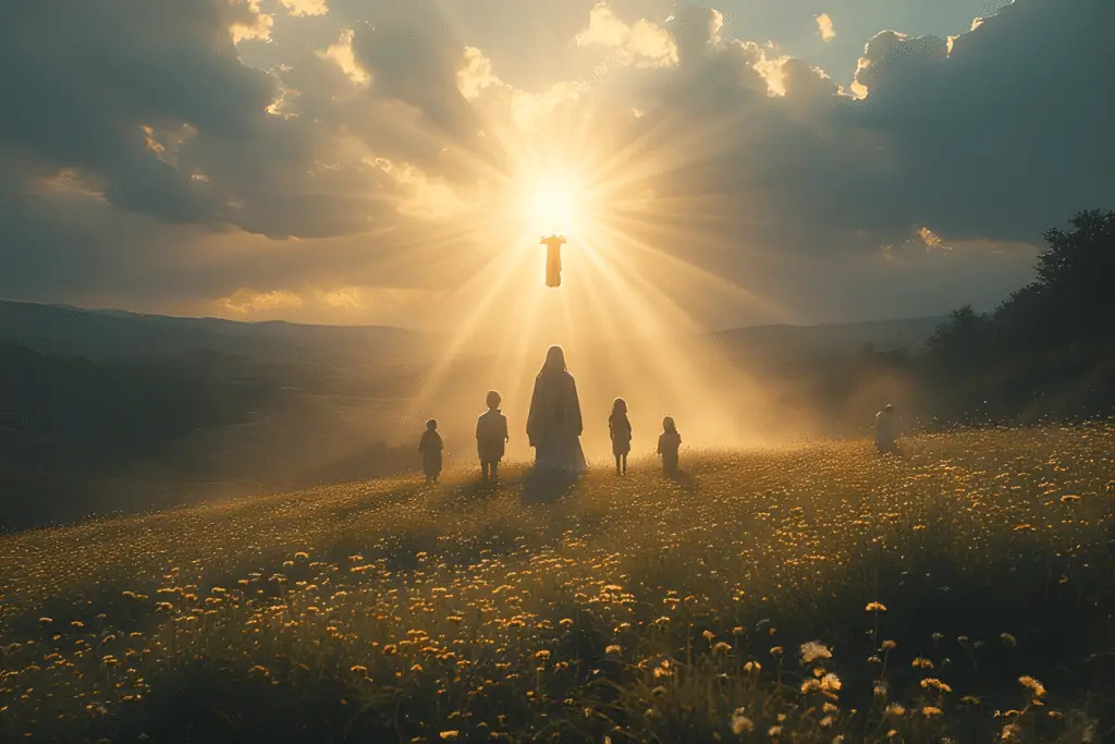 apparition in the fields